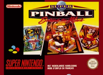 Super Pinball - Behind the Mask (Europe) box cover front